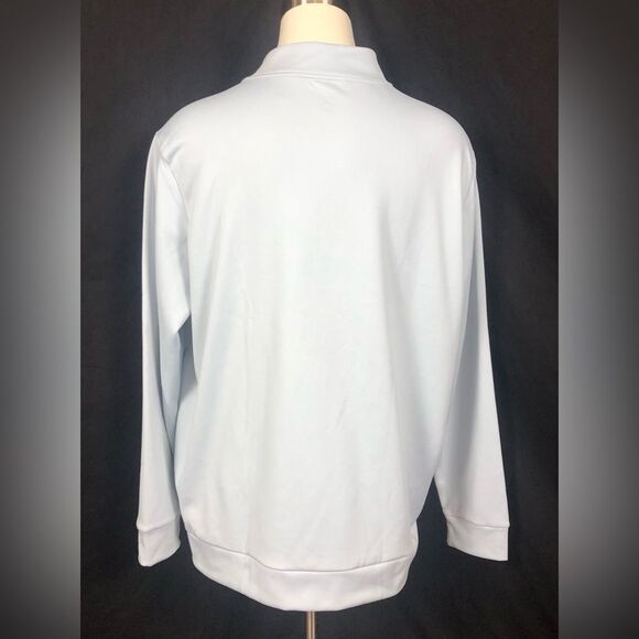Under Armour Men's 3XL Light Gray 3/4 Zip Standup Collar Pullover READ DESCRIPT. - Picture 2 of 6